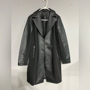 Marc New York Women’s Black Faux Leather Coat